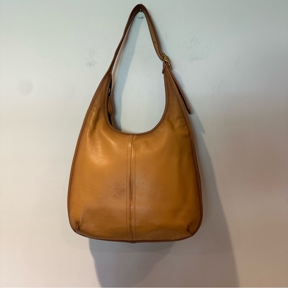 Coach Women's Ergo Distressed Shoulder Leather Bag in Camel Brown - Picture 6 of 10